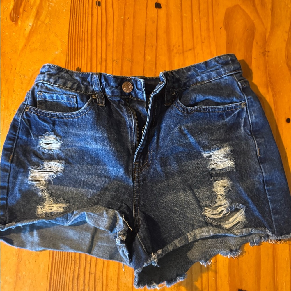 Denim Distressed Women Shorts